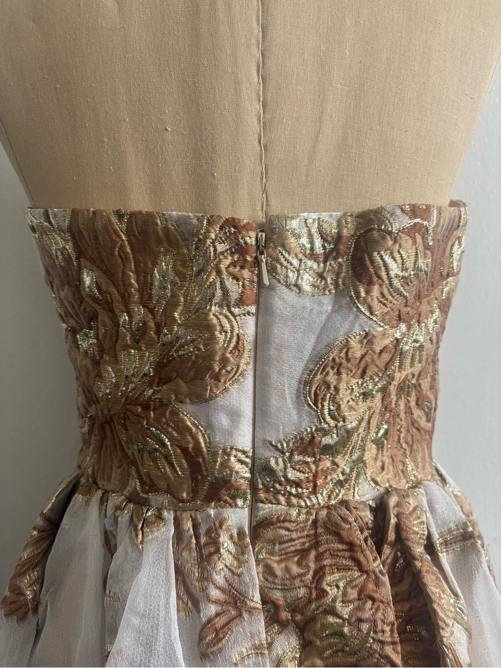 Mac Duggal Strapless brocade mini dress with pockets size 4 #20718 - Picture 7 of 13